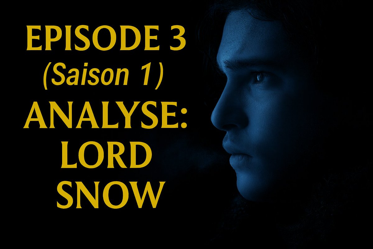 _Big_Voice_'s tweet photo. 🕯️ E03S01— Lord Snow
🕯️ Le Nord lui manque,
mais c’est l’ombre qui commence à le reconnaître. 
Jon Snow découvre ce que valent les illusions.
🎬 Analyse complète de l’épisode 3 : Lord Snow
🔗 https://t.co/hOeSy0xo0n
#GameOfThrones #Analyse #Psychologie #got #jonsnow https://t.co/J1vFKf0GOH