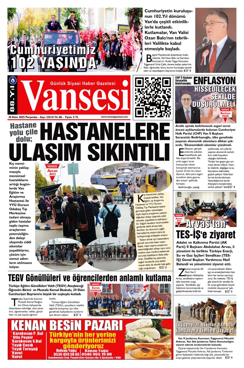 30.10.2025 TARİHLİ SAYIMIZ <a href="/bedirhanogluvan/">Seracettin Bedirhanoğlu</a>
<a href="/CHPVAN_/">CHP Van İl Başkanlığı</a> <a href="/eczozgurozel/">Özgür Özel</a> <a href="/herkesicinCHP/">CHP 🇹🇷</a>