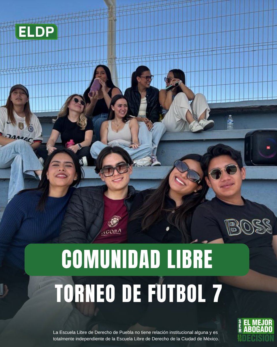 ELDPuebla's tweet image. ⚽🔥 ¡El Torneo de Futbol 7 de la Comunidad Libre ha comenzado!

Organizado por la Sociedad de Alumnos, este torneo reúne a nuestros equipos para disfrutar del deporte, la convivencia y el espíritu universitario.

💪⚖️ ¡Que gane el mejor!

#ComunidadLibre #ELDP #Futbol7