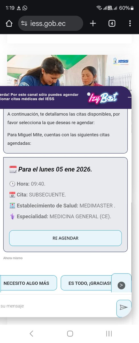 mmitea's tweet photo. @IESSec Cita del 20 de Septiembre la cambian al 30 de Octubre y hoy me doy cuenta que la pusieron para el 5 de Enero 2026, y eso que la mia es subsecuente, no quiero imaginar los bien jodidos xd, yo confio en usted @DanielNoboaOk pero ya desahuevense bro xd https://t.co/cgFbP21ins