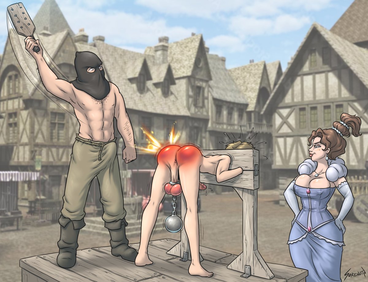 Had the foolish squire suspected that the lady was none other than the Grand Duchess herself, he would have thought twice before copping a feel. Alas, her grace had no intention to forget or forgive the insult before he had been publicly punished and humiliated.
| Art by Sorenutz