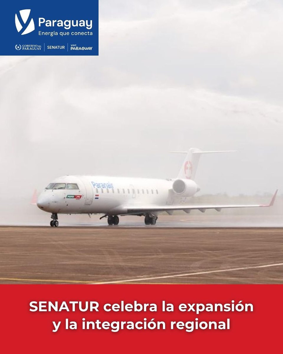 Senatur_Py's tweet image. ✈️🇵🇾 Nueva conexión aérea entre Paraguay y Uruguay 🇺🇾✨
La aerolínea paraguaya Paranair suma una nueva ruta Asunción–Montevideo–Rivera, que comenzará a operar desde el 1° de diciembre, fortaleciendo la conectividad y el turismo regional. 🌎
La ministra Angie Duarte celebró la…