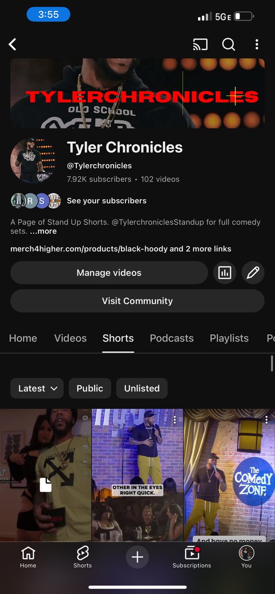 So trying to help me get to 10k subs on my YT page?