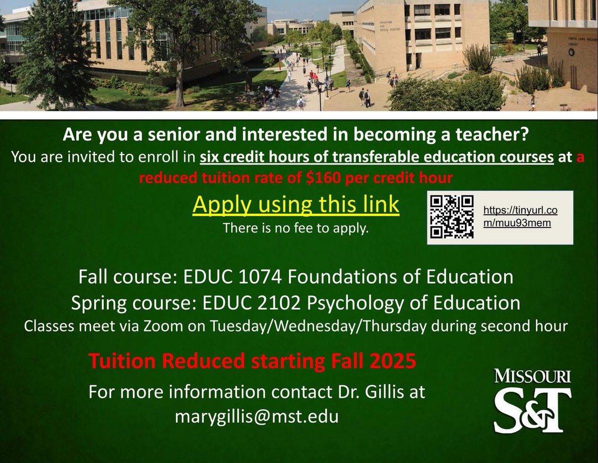 Missouri S & T Education tweet media