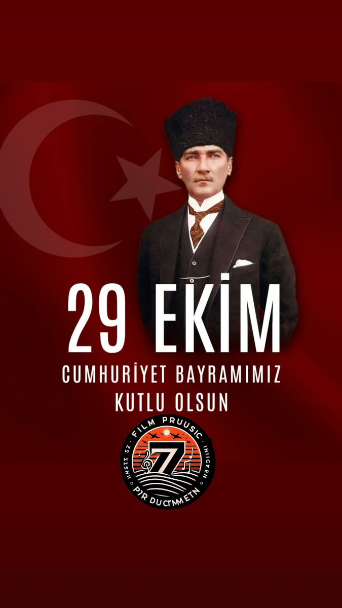 z7production's tweet photo. “Cumhuriyetimizin 102. yılında; Atatürk’ü, silah arkadaşlarını ve bu toprakları vatan yapan tüm kahramanlarımızı minnetle anıyoruz. 29 Ekim Cumhuriyet Bayramımız kutlu olsun!” https://t.co/SfRe7oW30v