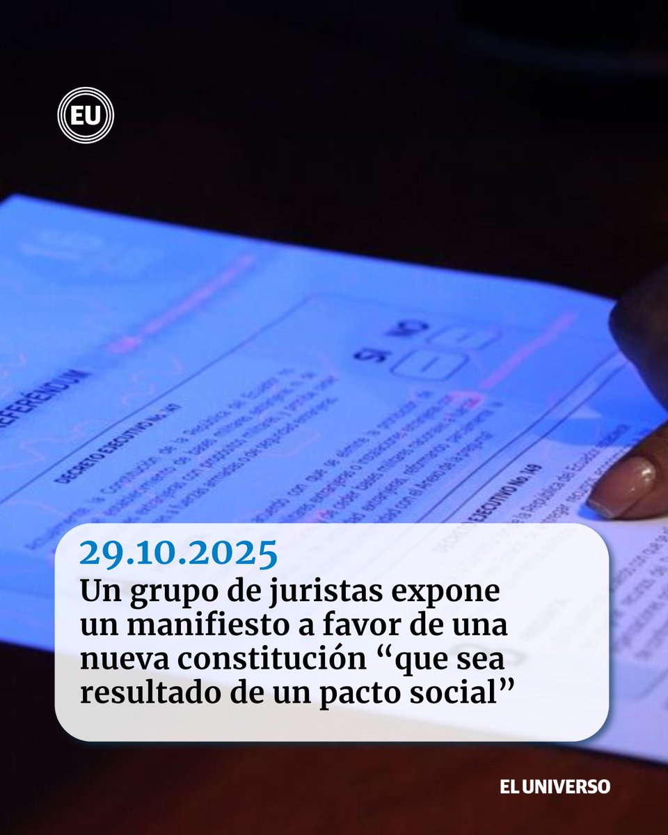 eluniversocom's tweet photo. Un grupo de juristas expone un manifiesto a favor de una nueva constitución “que sea resultado de un pacto social” y “no redactada a gusto de los políticos” https://t.co/MUiH31lacP https://t.co/TxnqXNuEw8
