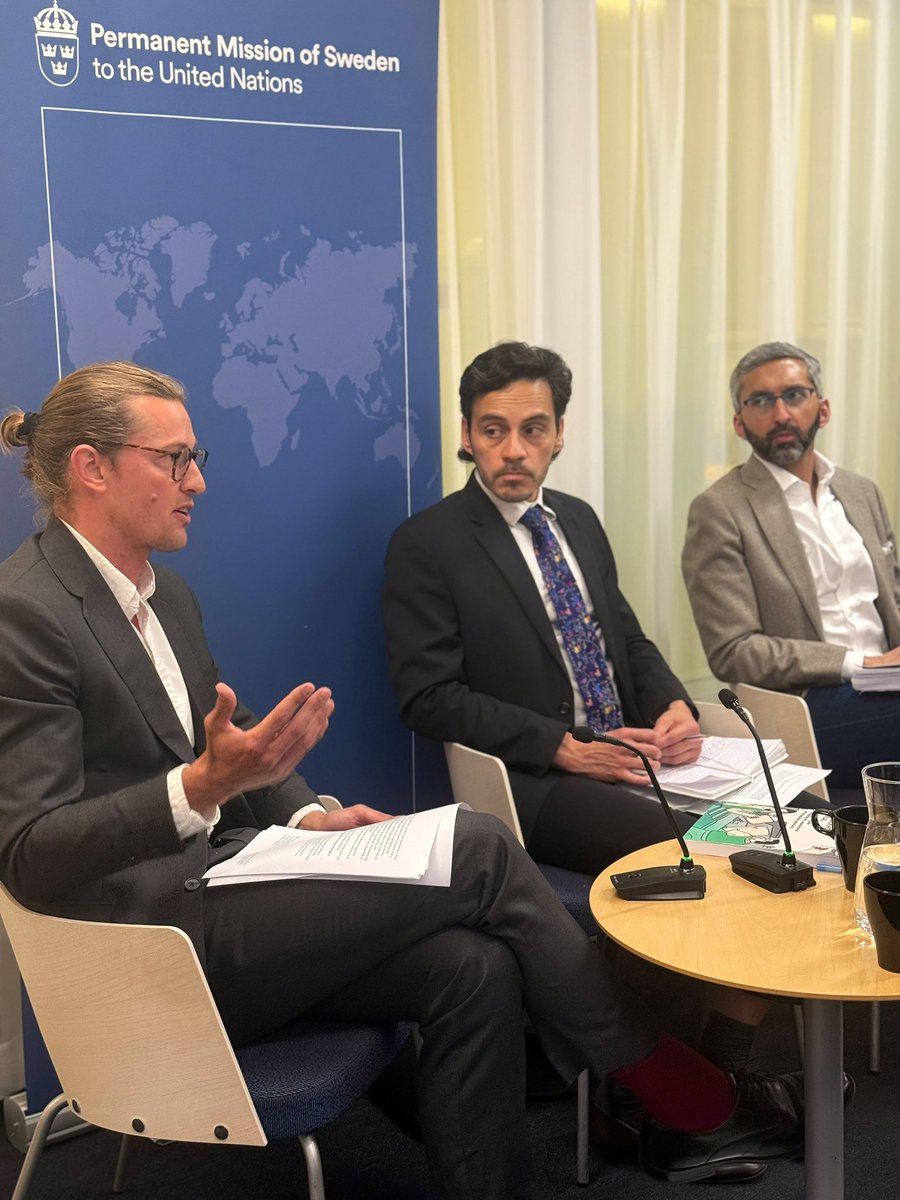 SwedenUN's tweet photo. The Stockholm Manual: A Practitioner’s Guide to Conducting IHL Assessments and Advocacy was presented during #ILW2025 — a key tool to counter IHL violations and strengthen principled humanitarian advocacy.

Hosted by Sweden, @IHLCentre, @Oxfam, @1612Watchlist &amp; @IrishMissionUN. https://t.co/Tah3VQaShX