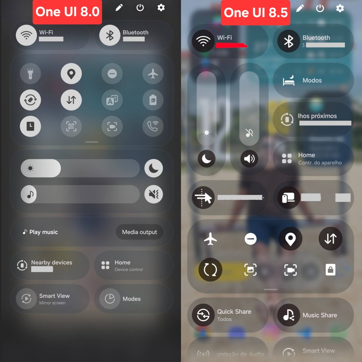 theonecid's tweet image. One UI 8.0 vs 8.5 Control Panel

What a refreshing upgrade 🥵