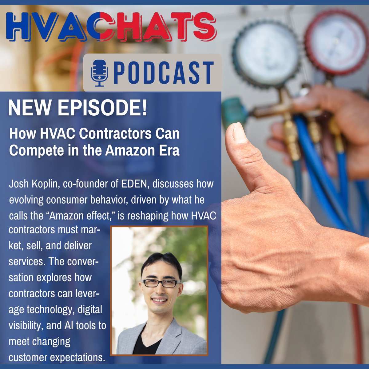 ContractingBiz's tweet image. Customers expect “Amazon-level” service—instant, transparent, convenient.

Can your HVAC business deliver?

Find out in this week’s #HVACChats with EDEN’s Josh Koplin.

🎧 bit.ly/3Lp5zIw
#HVACBusiness #TechnologyAdoption #podcast