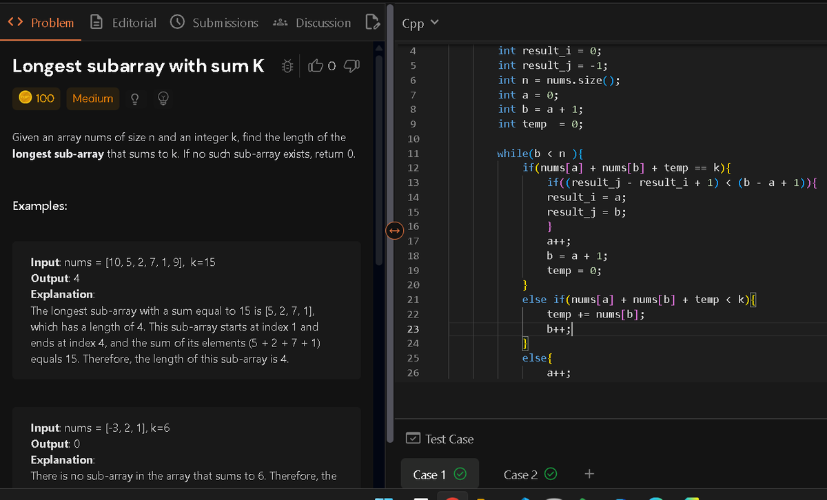 abhay_pundora's tweet photo. Day 15 of #100DaysOfDSA 🚀
✅ Solved 2 problems today:
🧩 Single Number (LeetCode 136)
🔢 Longest Subarray with Sum K (Positives + Negatives)
#DSA #LeetCode #builtinpublic https://t.co/xRf3BxfwKE