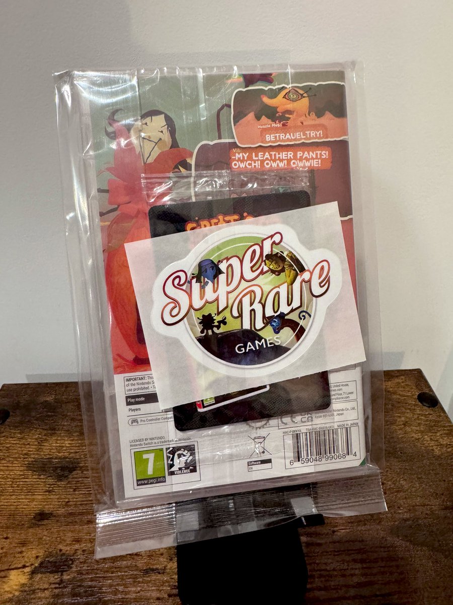 yesterday I finally received my giveaway prize from <a href="/SuperRareGames/">Super Rare Games</a> 💖 one of the few out there genuinely advocating for physical media. Thank you!