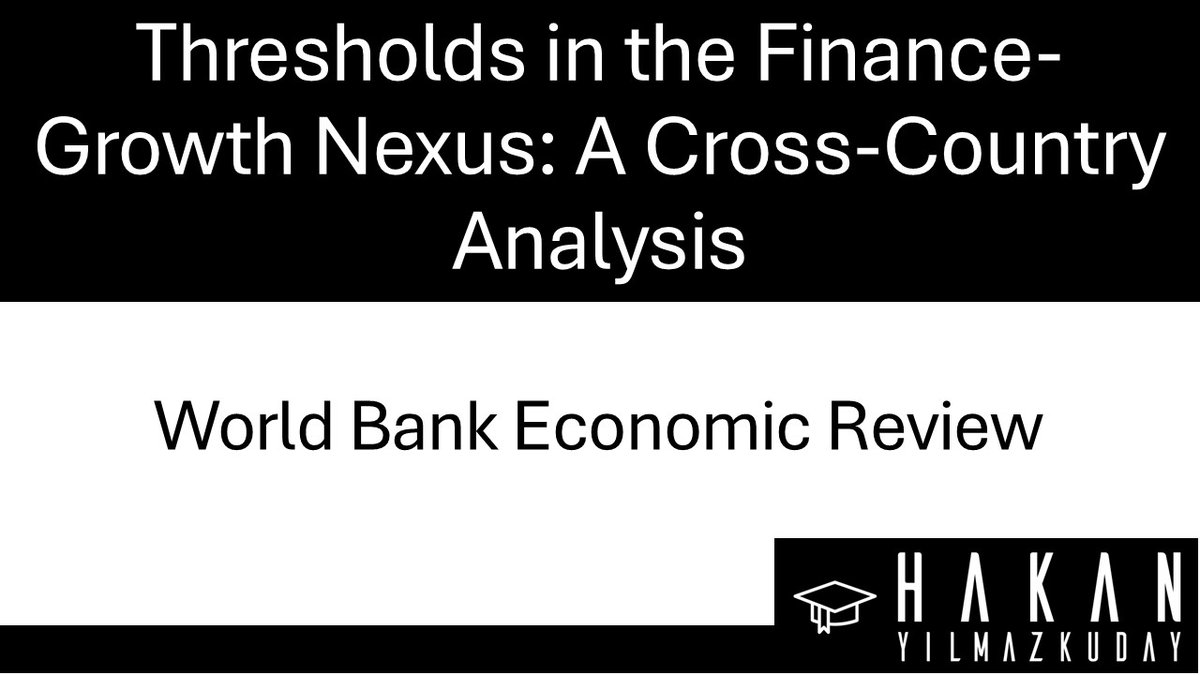 The impact of financial development on economic growth varies significantly based on inflation, government size, trade openness, and income levels across nations. doi.org/10.1093/wber/l…