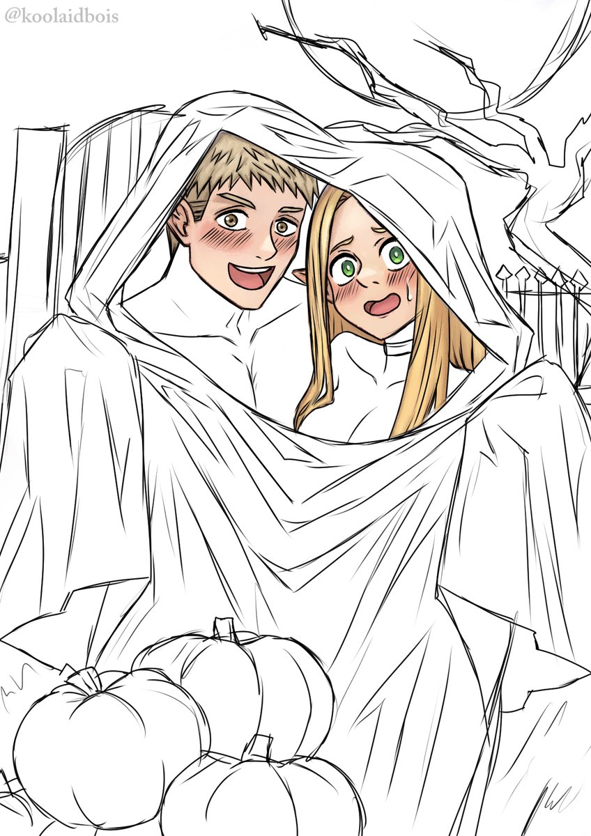 Laios &amp; Marcille (27) wip        

#DungeonMeshi #Laios #Marcille #Laicille
