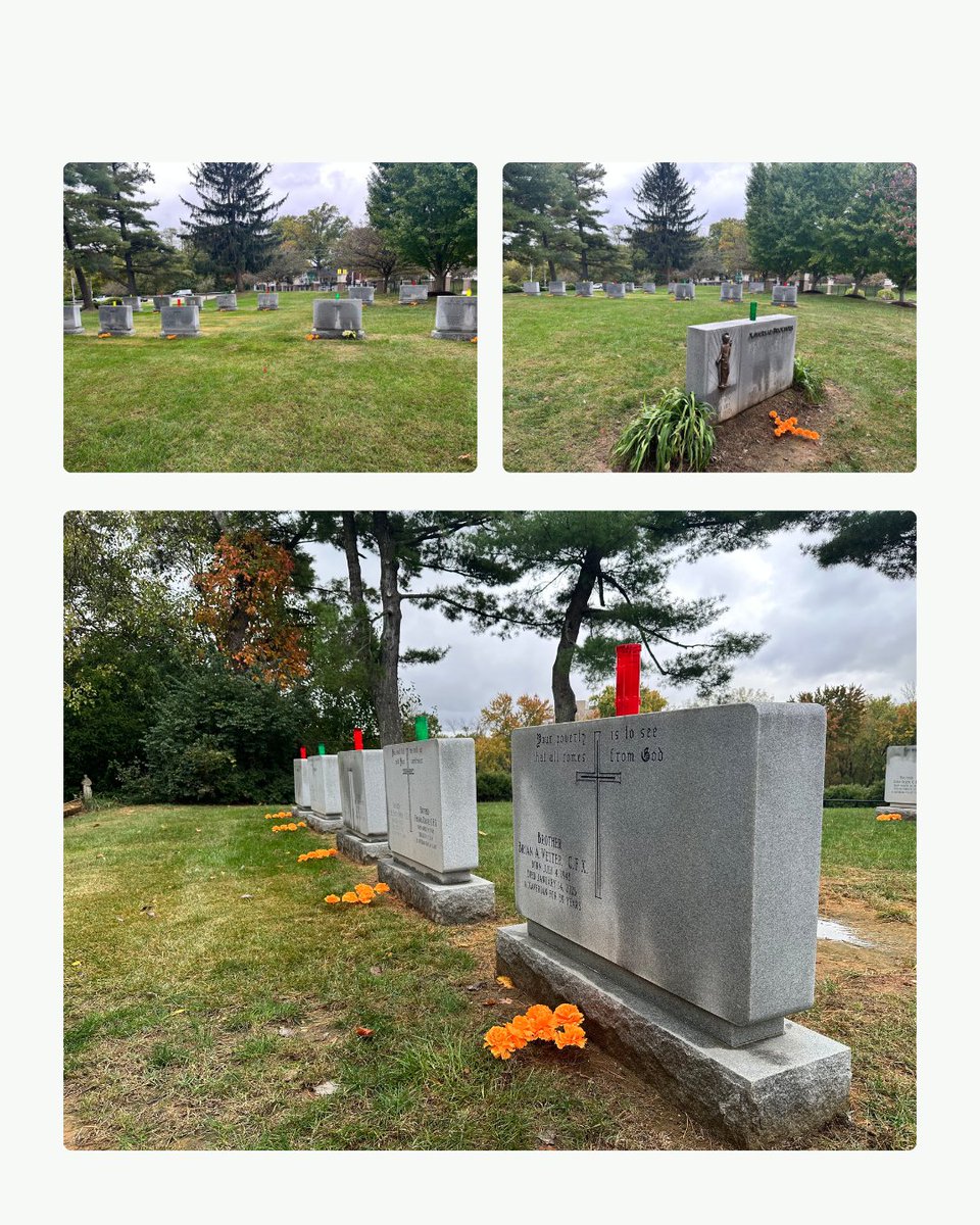 Yesterday, members of St. X’s Spanish Club and Hispanic Club, guided by Mr. Stuber, honored the Xaverian Brothers by cleaning and decorating the Brother’s Cemetery. A meaningful way to give back, remember our roots, and serve our community.

#WeAreStX
#Xaverian