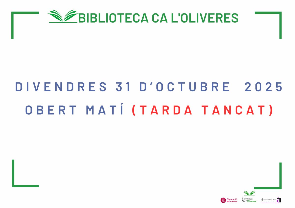 Biblio Ca l'Oliveres tweet media