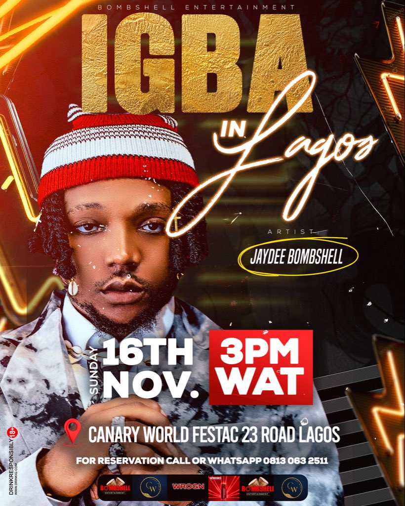 jaydeebombshell's tweet photo. From the East to the City of Dreams — I’m bringing our rich culture, sound, and energy live to Lagos this November 16th!

This show means a lot to me — it’s more than entertainment; it’s a celebration of who we are.
So I’m calling on all my fans, all proud Igbos in Lagos turn up. https://t.co/V2ZGVJzU1O