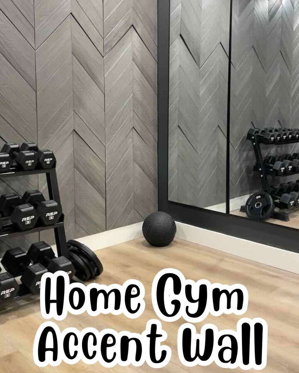 barron_designs's tweet image. urn your home gym into a space that motivates. 💪✨ Our custom Chevron Faux Wood Wall Panels from Barron Designs install with ease—interlock, secure, and transform. No trimming needed, just bold design made to fit your wall.

#ChevronWall #AccentWallIdeas #HomeGymDesign