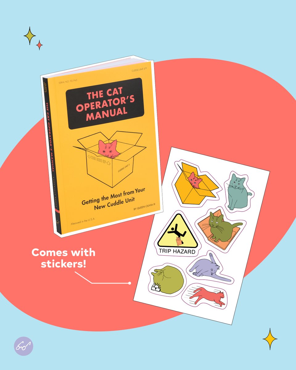 Happy #NationalCatDay!🐱 Get the most out of your domestic cat with The Cat Operator's Manual by <a href="/QueenOliviaStR/">Queen Olivia Ⅲ</a>. In this guide, find assembly, warnings, insights, and a bonus sticker sheet!

Learn more here: lnk.to/CatOperatorsMa…
