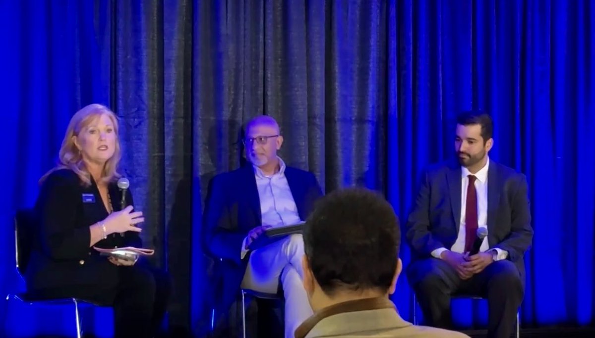 JenWomble's tweet photo. Our panel session at @edtechweek titled “Superintendents’ Wish List: EdTech Solutions for Today’s Educational Challenges” was full of insights, revelations and a focus on student learning, relationships & interoperability! 
Honored to join @JRGonzalezSELA Jose Gonzalez , CTO, Los Angeles County Office of Education (CA), and @drneilgupta Neil Gupta , Superintendent, Oakwood Schools  (OH) for a thought-provoking session detailing expectations of vendor partnerships and edtech integrations at Columbia University. 

Together, we explored what district leaders truly want from #EdTech—solutions that demonstrate measurable impact, integrate seamlessly, advance equity, and build trust in AI through transparency and responsible design. I appreciate the panels honesty and openness to share what works! 

🌟The conversation reminded us that innovation only matters when it solves real problems for students, teachers, and communities. We continued the conversation into the hallways and were grateful so many people were interested in this essential topic! 

#EdTech #Leadership #AIinEducation #K12Innovation #EducationLeadership #FETC #EdLeaders @fetc @DA_magazine Future of Education Technology Conference District Administration @startedaccel StartEd Ash Kaluarachchi  
Photo credits @mcovelle Mark Covelle, Ed.D. 🙌 #FETC