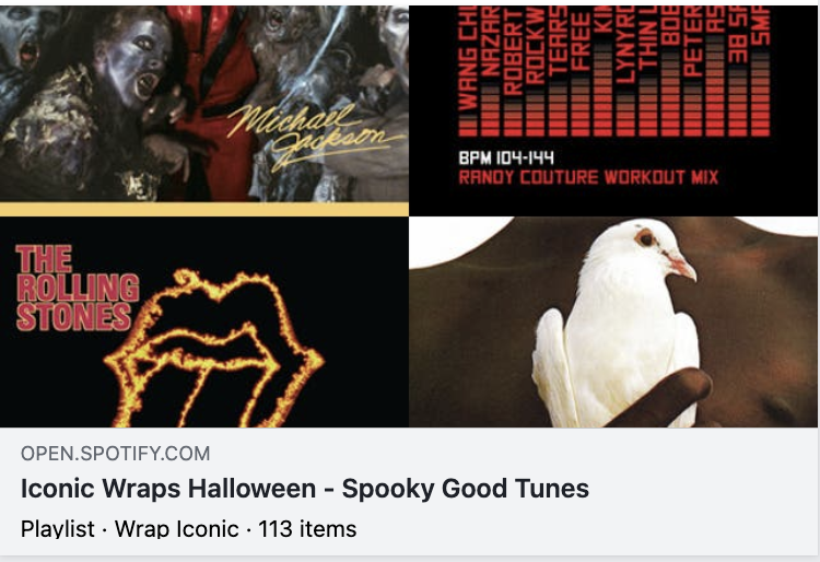 wrapiconic's tweet image. Halloween playlist from Iconic Wraps — because even your playlist deserves to be wrapped in style. 🎧 🎃

Follow along with our other fabulous playlists and tunes! 
loom.ly/dr4RlG4

#iconicwrap #wrapiconic #driveyourbrand #windowtintingcolumbiasc