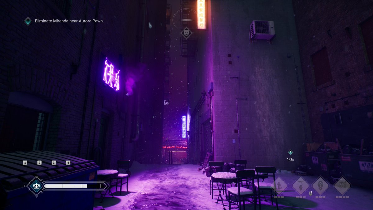 Sardukhar's tweet photo. @VtM_Bloodlines The physicality in this game is so good. If you ever wondered what Lestat might have  felt like, or wanted to be a terrifying creature of the night, this game has that in spades. Mixed Banu Haqim, Lasombra, Ventrue disciplines. Also, the visuals! https://t.co/wdkFxVwzRi