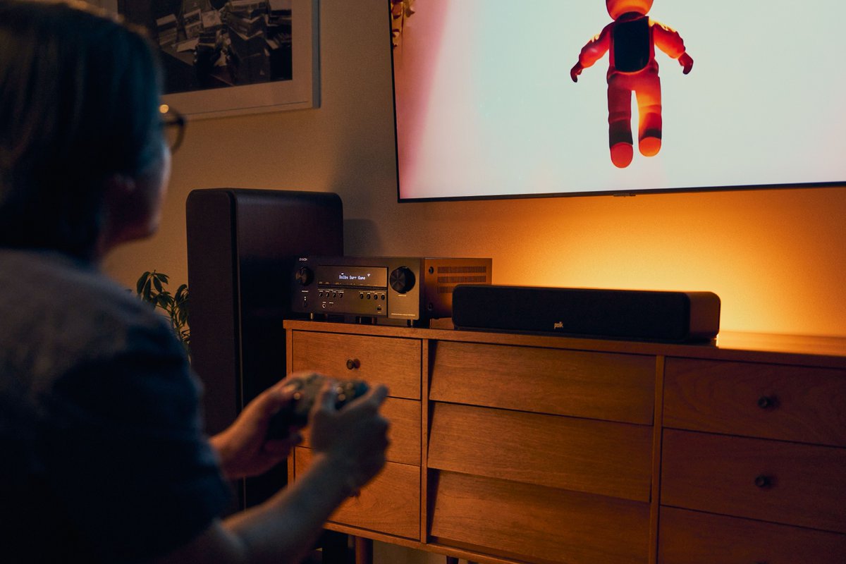 Gaming with TV sound? You're missing out. 

With a Denon AVR and Polk speakers, you'll be transported into an entire new world. 

Upgrade now: ow.ly/Y2is50XiujB