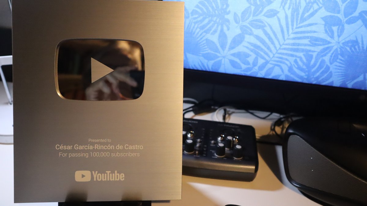 Aunque ya tengo 154.000 suscriptores en mi canal de #Youtube me ha hecho mucha ilusión recibir hoy la placa conmemorativa de los 100.000

youtube.com/@EducAutor