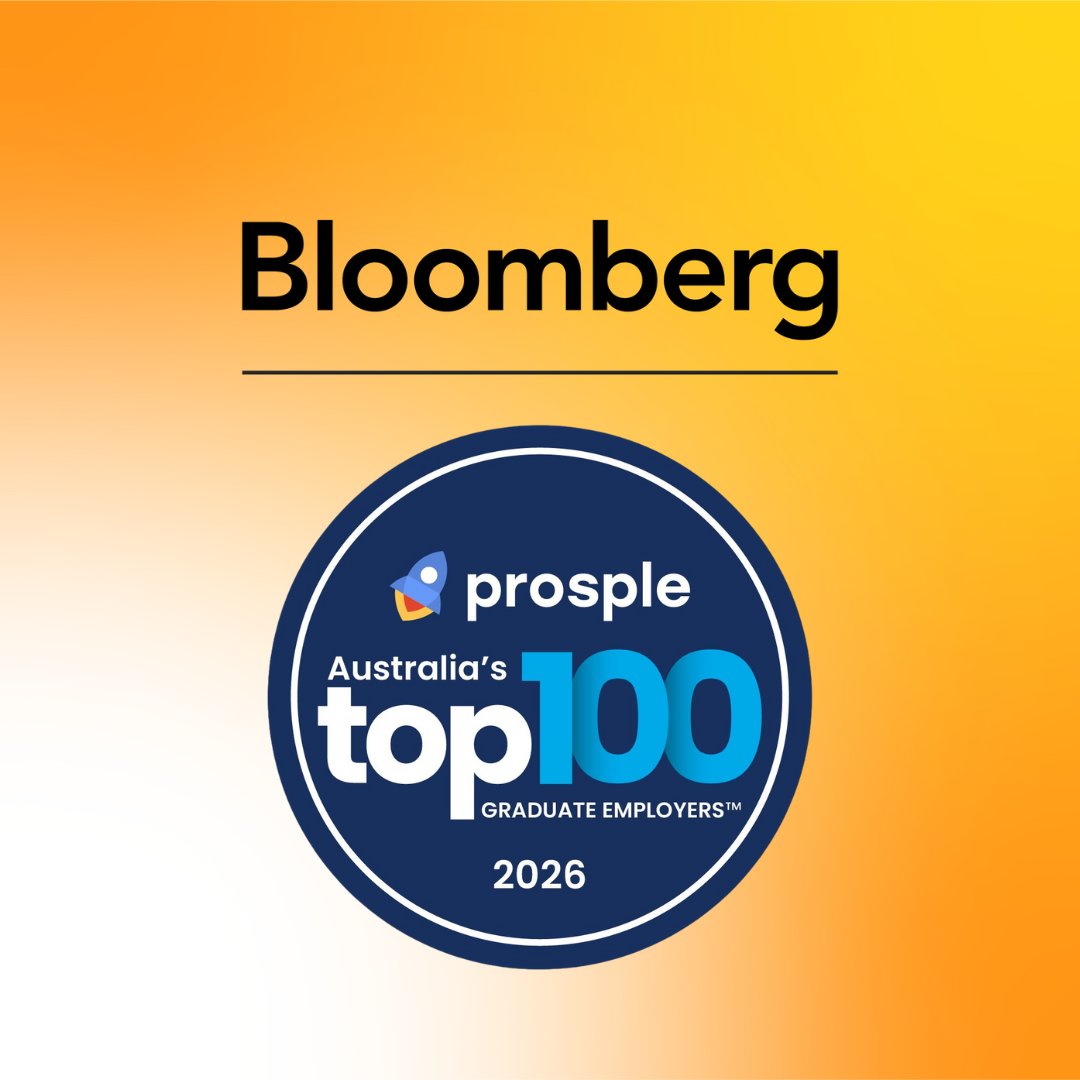 MichaelLiebman6's tweet photo. ✨ @Bloomberg has been named one of Australia’s Top 100 Graduate Employers™ in @Prosple’s 2026 rankings.
Work where it matters. Learn more about our graduate opportunities here: https://t.co/1haTLx2Znj
#MakeItHappenHere https://t.co/zplu7tW36w