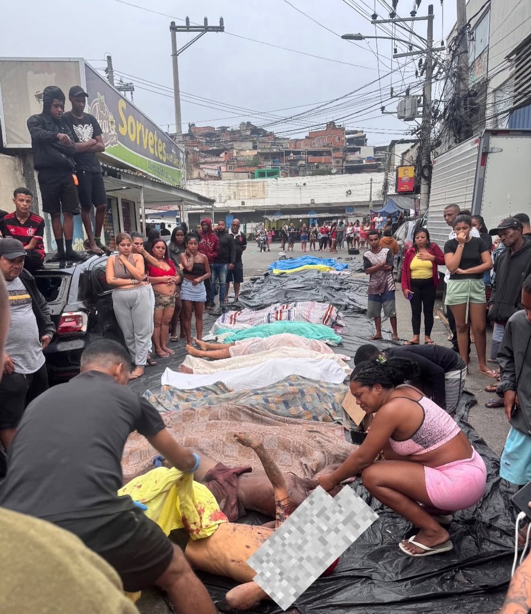 ColetivoMada's tweet photo. 28 de outubro de 2025.
104 mortos em Gaza.
118 mortos no Rio de Janeiro.

A geografia muda, mas a barbárie é a mesma. Reflitam. https://t.co/QVeru3uQXz