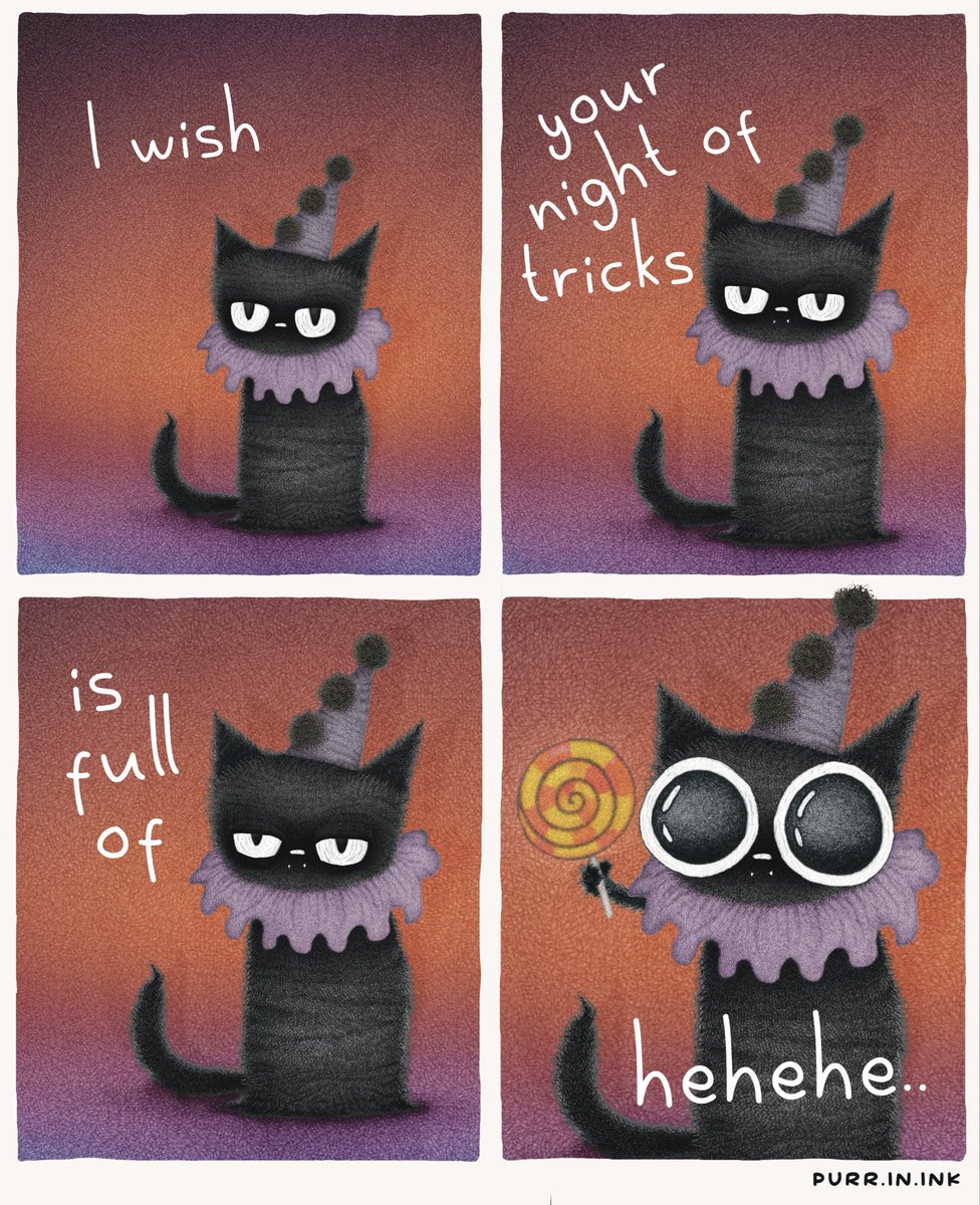 Hehehe.. the night of tricks is almost here 🎃🐈‍⬛🤍 #Halloween