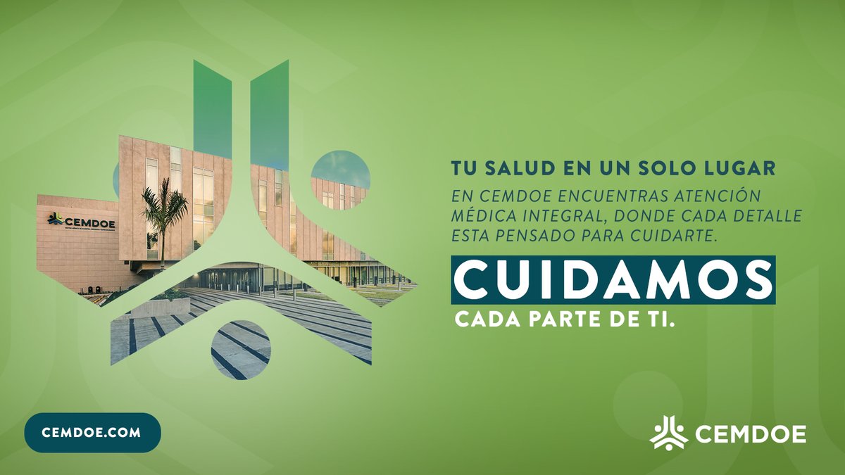 Cuidamos tu salud en un solo lugar. 💚
En CEMDOE encuentras atención médica integral con especialistas en cardiología, ginecología, nutrición, oftalmología y más.

Agenda tu cita: 📞 809-741-0000 o visita 🌐 cemdoe.com
#CEMDOE #SaludIntegral