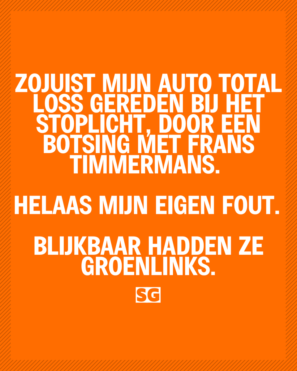 Slechte_grappen's tweet photo. 🚦😬
#politiekehumor #woordgrap #autopech #franstimmermans #groenlinks #humornl #memesnl #lol #viralhumor #dagelijkshumor https://t.co/alriB4GCAv