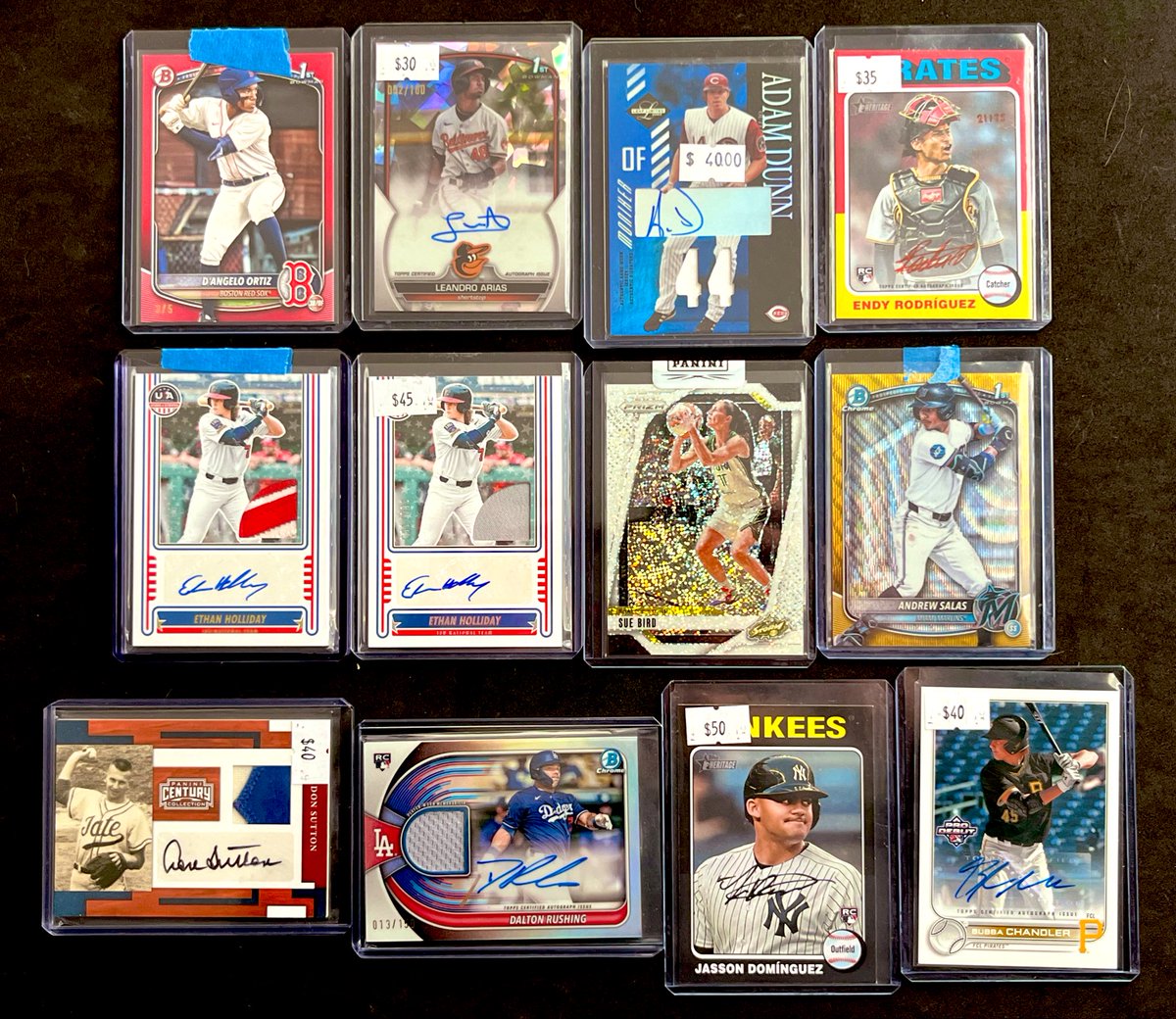 CR_cards's tweet photo. Good morning #crcstack fam!

Everything has been processed. Here’s a look at what’s left. Open to offers on anything that remains. Can do better on multiples!

Reposts very much appreciated 👊 https://t.co/IB80mYwaGk