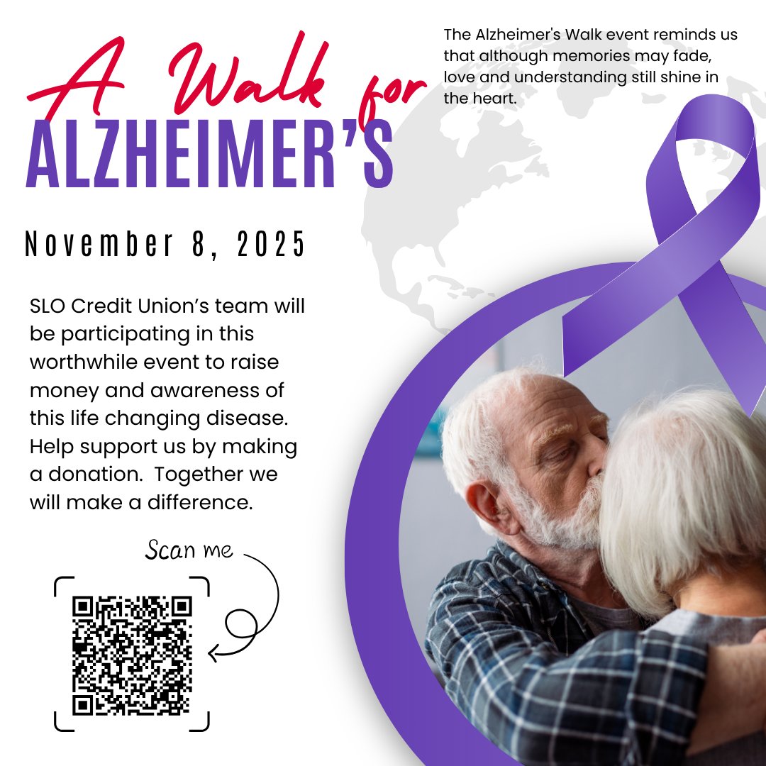 Help support us by making a donation today! Together we will make a difference 💜👫 Learn more about us at slocu.com     #slocreditunion