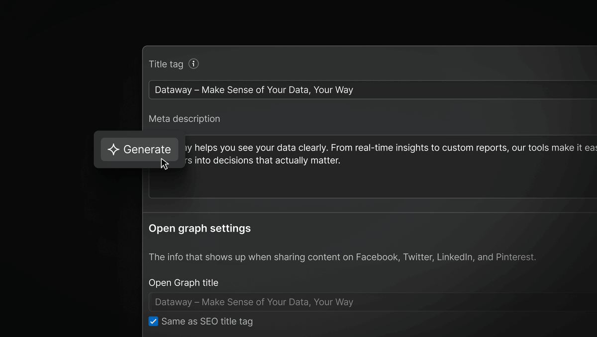 webflow's tweet image. AI is changing how people find and understand information online. With Webflow’s new AI-powered SEO and AEO tools, your site can keep up.
With this update, we’re bolstering the Audit panel with Webflow AI, helping you:
- Audit your entire site for missing alt text, meta titles,…