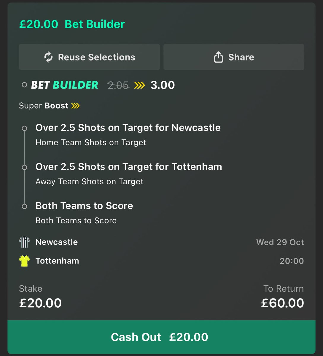 LordFootyTips's tweet image. 😍 £60 CASH GIVEAWAY! 

If the Newcastle v Tottenham super boost lands tonight, I’ll giveaway… 

£30 to someone who LIKES ❤️ this
£30 to someone who RTs 🔁 this
Must FOLLOW @LordFootyTips