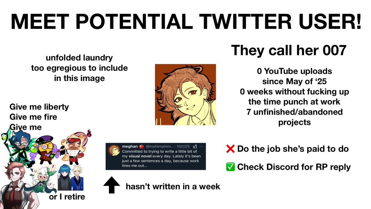 I thought slandering myself would be fun