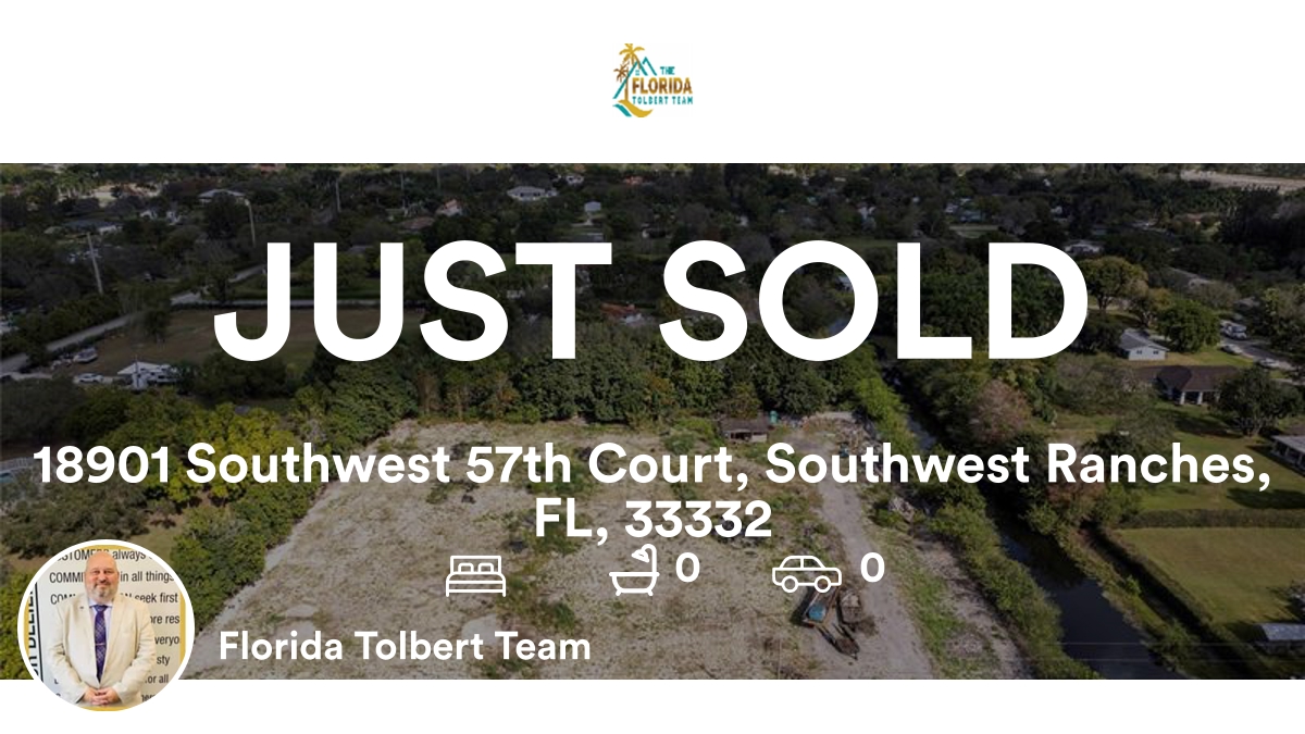 📍 18901 Southwest 57th Court, Southwest Ranches, FL, 33332

Our team’s latest sale on RateMyAgent

rma.reviews/4w1p17yhqhdm

...
#ratemyagent #realestate