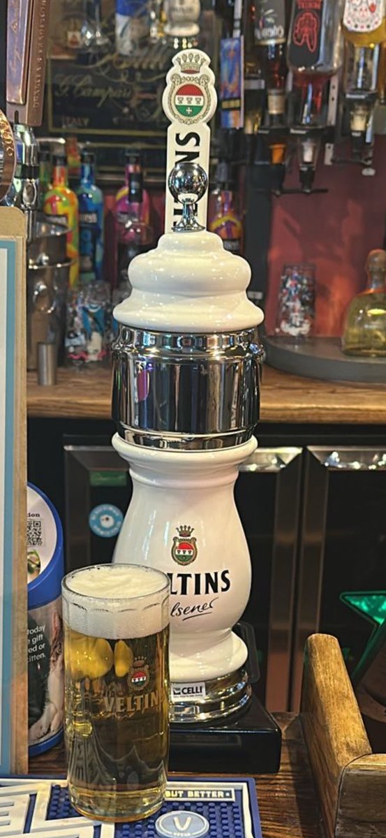 🍺 NEW ON THE BAR – Veltins Pilsner 🇩🇪
Crisp, clean and refreshingly smooth — this premium German lager is brewed with pure spring water and delivers a perfectly balanced, dry finish.

Now pouring at The Four Elms — the perfect pint, served cold.

<a href="/Veltins/">VELTINS</a>