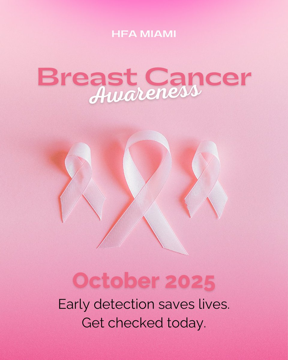 🎀This Breast Cancer Awareness Month, we honor the fighters, the survivors, and the loved ones who inspire hope every day. #BreastCancerAwareness #Hope #HFAMiami
