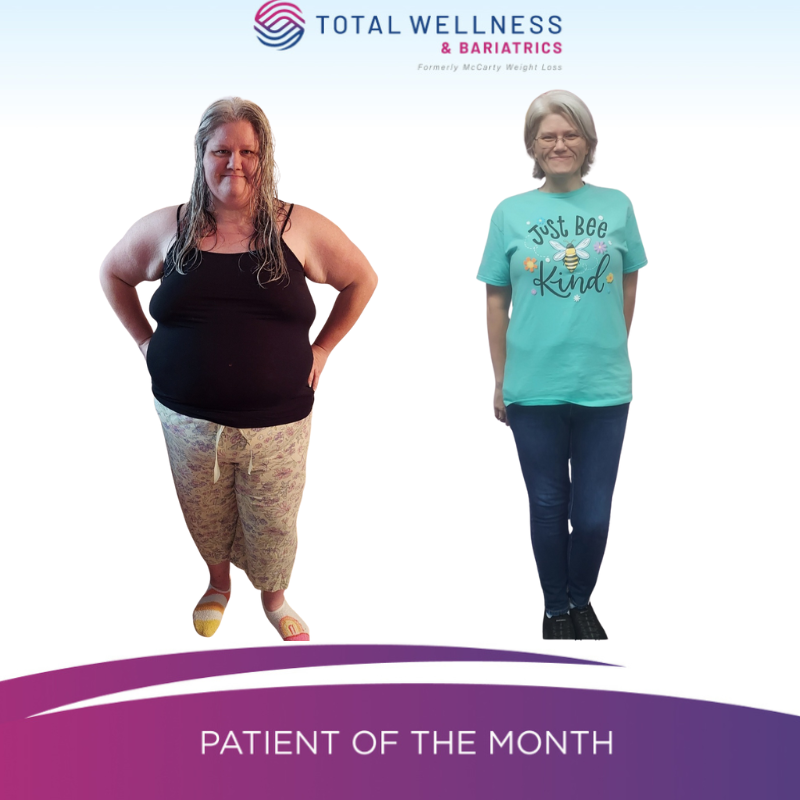 TotalBariatrics's tweet photo. November POTM, Christina Herttna! "My life drastically changed October 2020 when I had my Mini Sleeve. The day before surgery I weighed 310 lbs and thought to myself well if I can get under 250lbs I'll be satisfied. I have been able to reach 148 lbs. I am incredibly proud." https://t.co/Fbw03wi2Me
