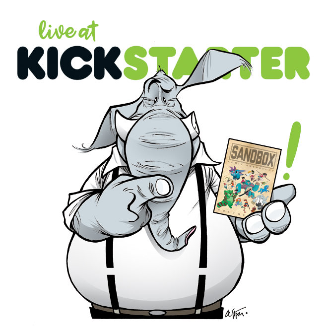 Olá!
SANDBOX está no ar no <a href="/Kickstarter/">Kickstarter</a>.
O livro é uma antologia com 14 autores, criada pelo Paul Scheni. 
Estou muito feliz em fazer parte, com uma história do Aurélio.
O link e todas as informações estão em:
instagram.com/sandboxcomicsc…
Dê uma olhada lá. E avisa os amigos. :)