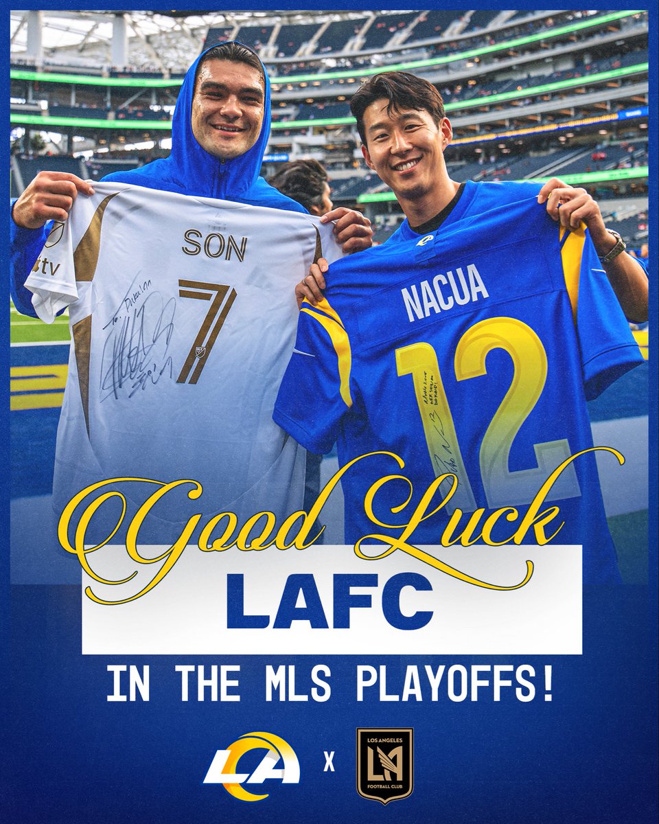 Good luck to <a href="/LAFC/">LAFC</a> as they begin the MLS Cup Playoffs tonight! 👏