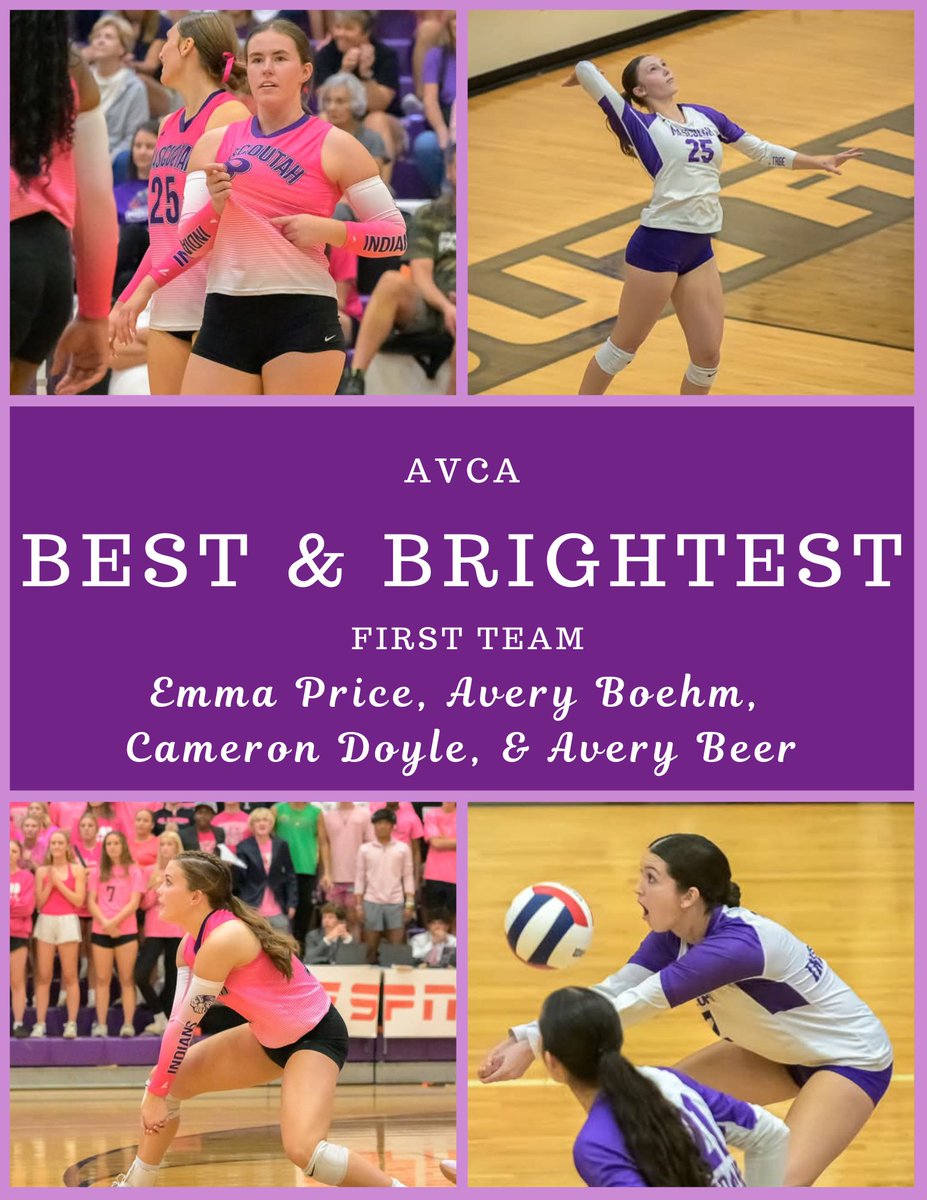 MascoutahVB's tweet image. 🌟AVCA BEST &amp;amp; BRIGHTEST 🌟

CONGRATS to seniors, Emma Price, Avery Boehm, Cameron Doyle, &amp;amp; Avery Beer for earning First Team AVCA Best &amp;amp; Brightest honors! 

Way to represent in the gym AND in the classroom. 📚