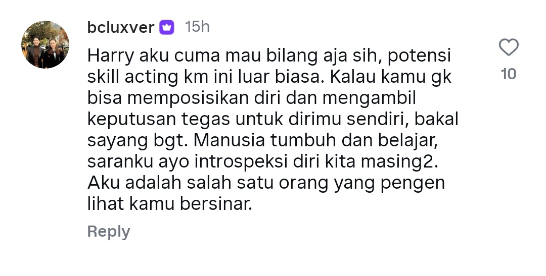 laskarasatu's tweet photo. @harryvghn Har baca inii yaaa, aku udh comment jg di feeds exc kamuu❤️ semoga kritik, saran dan masukannya dapat kamu terima dengan baik. Semangattt Harry Vaughan❤️ https://t.co/PEkeFrZaLd