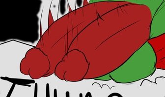 LizardsLust's tweet photo. FLOP.

...He may have cracked the desk with those things. https://t.co/R2VjmIAs82