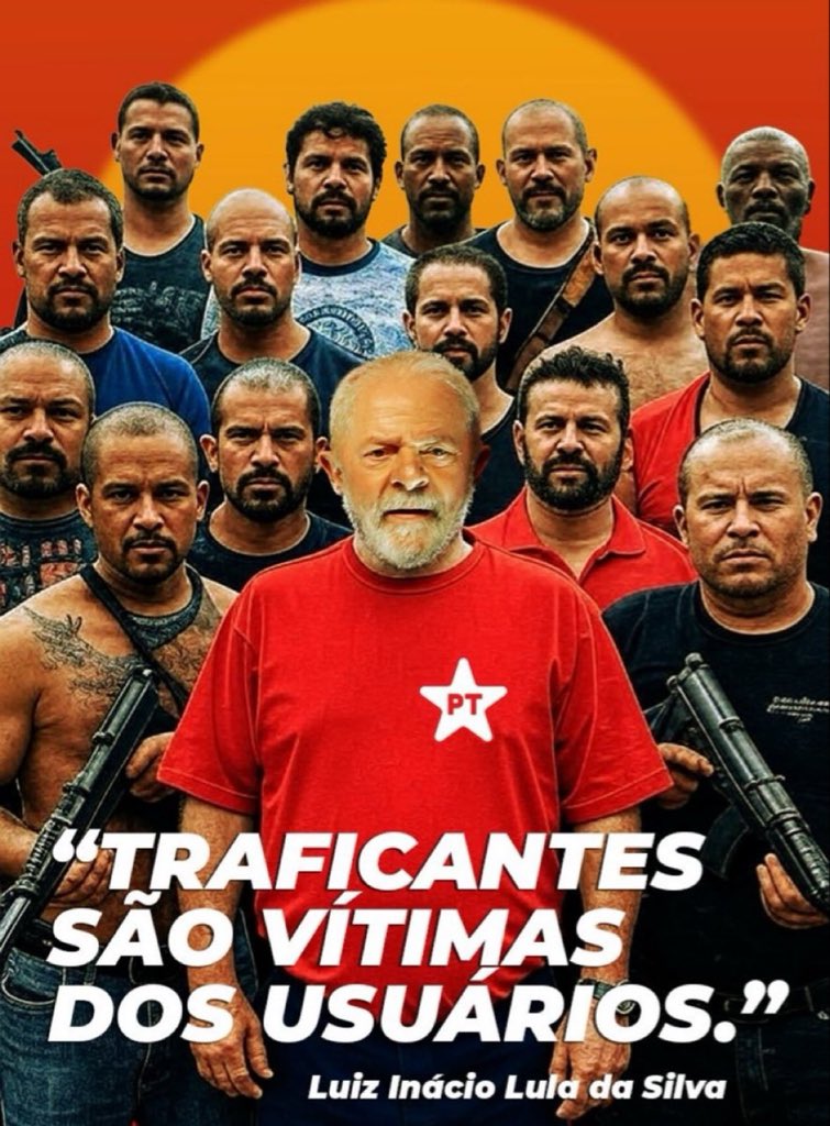 “Drug dealers are victims of drug users”

- Brazilian President Lula da Silva 🇧🇷