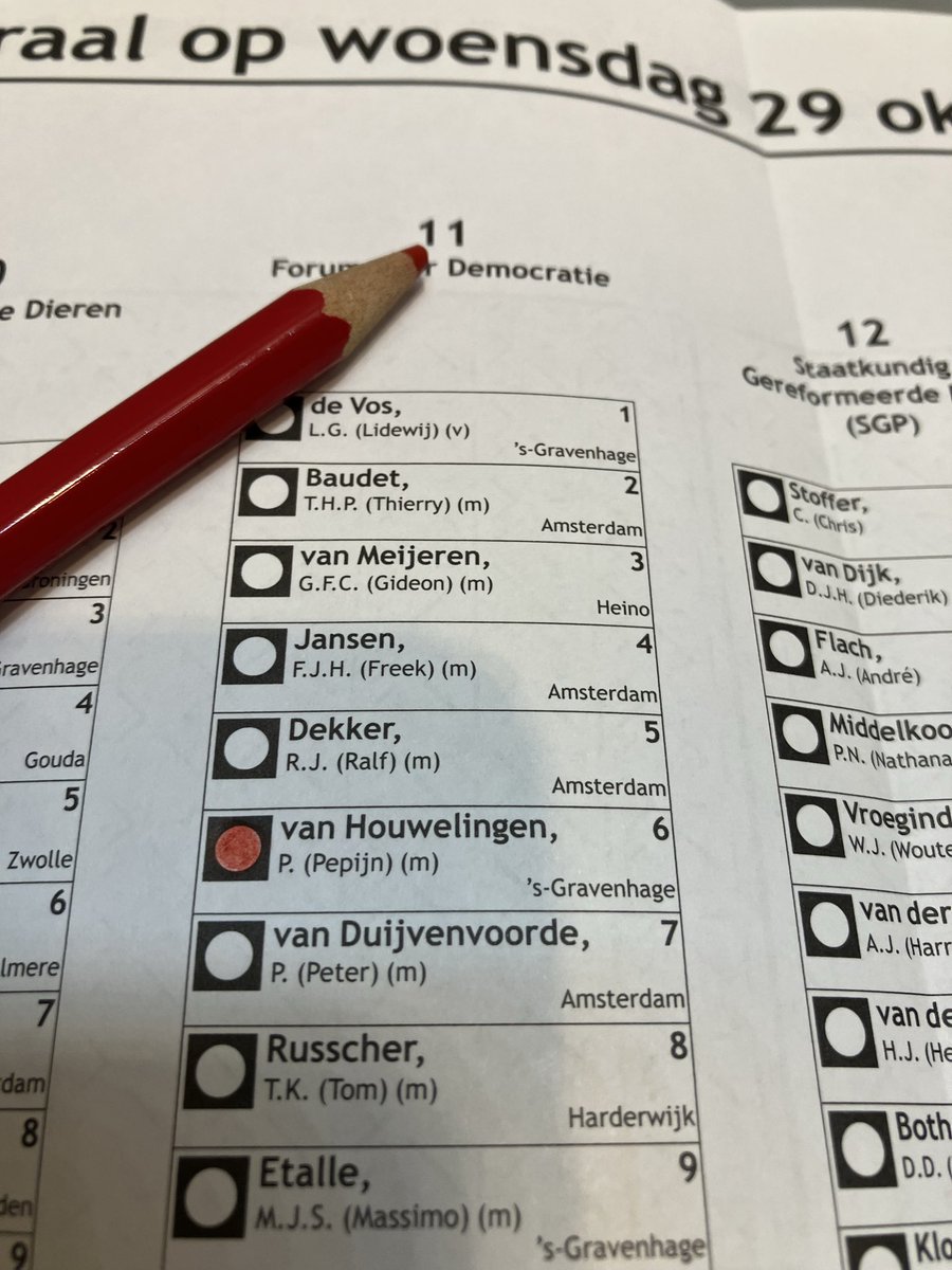 krekelstein3's tweet photo. Zojuist gestemd. 🇳🇱💪🏻 #FVD 

1x @lidewij_devos  🏛️
1x @PvanHouwelingen  🏛️

Ja toch! #verkiezingen2025 https://t.co/ud2xnRU8Jn