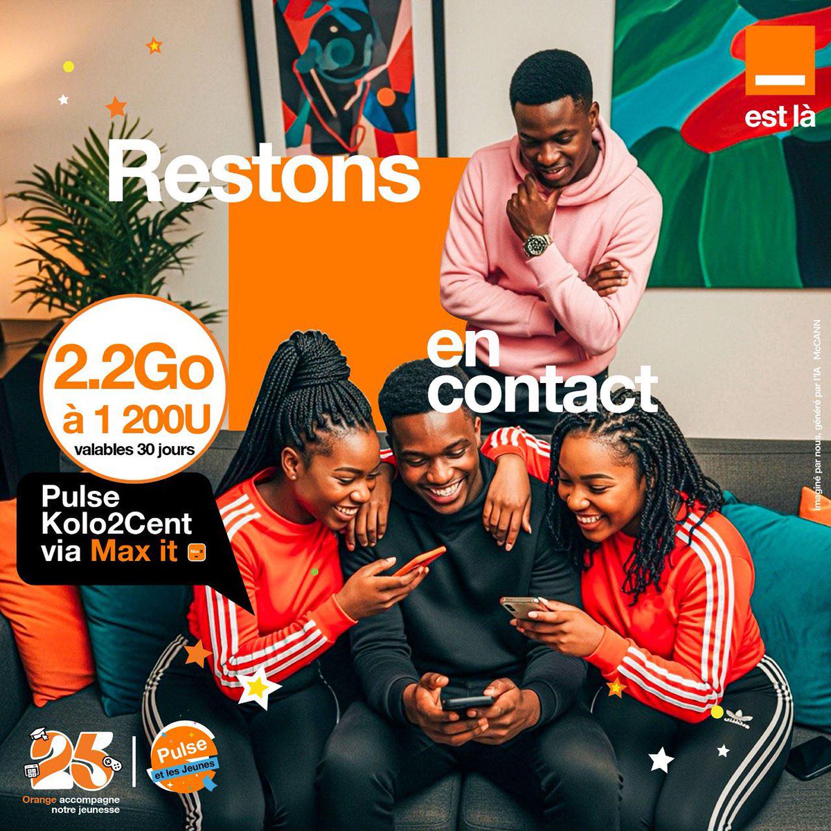 Orange_Cameroun's tweet photo. Garder le contact, c’est ce qui compte le plus ☺️.
Avec Pulse Kolo2Cent, reste connecté à ceux qui te sont chers, où que tu sois 🧡.
👉 Active ton forfait ici : https://t.co/q6YERP75Oh
#OrangeEstLà #OrangePulse https://t.co/eWKYdivhMt