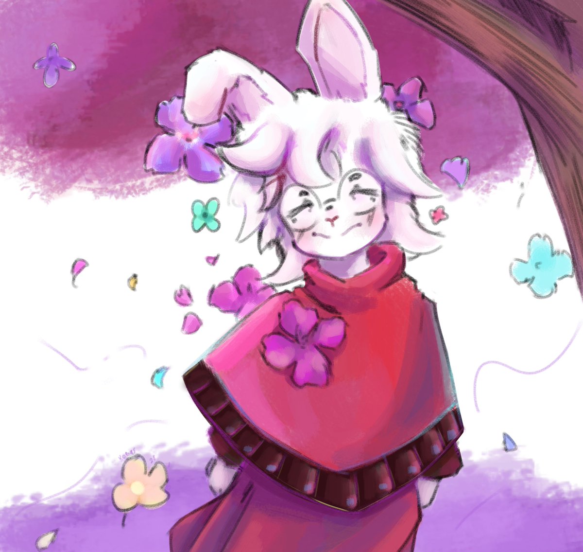 Halloween gift for <a href="/Drawz_Art/">Basil (Hiatus)</a> ! I don't know how I drew this but I like how it ended up